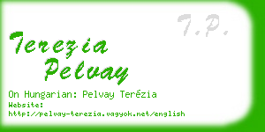 terezia pelvay business card